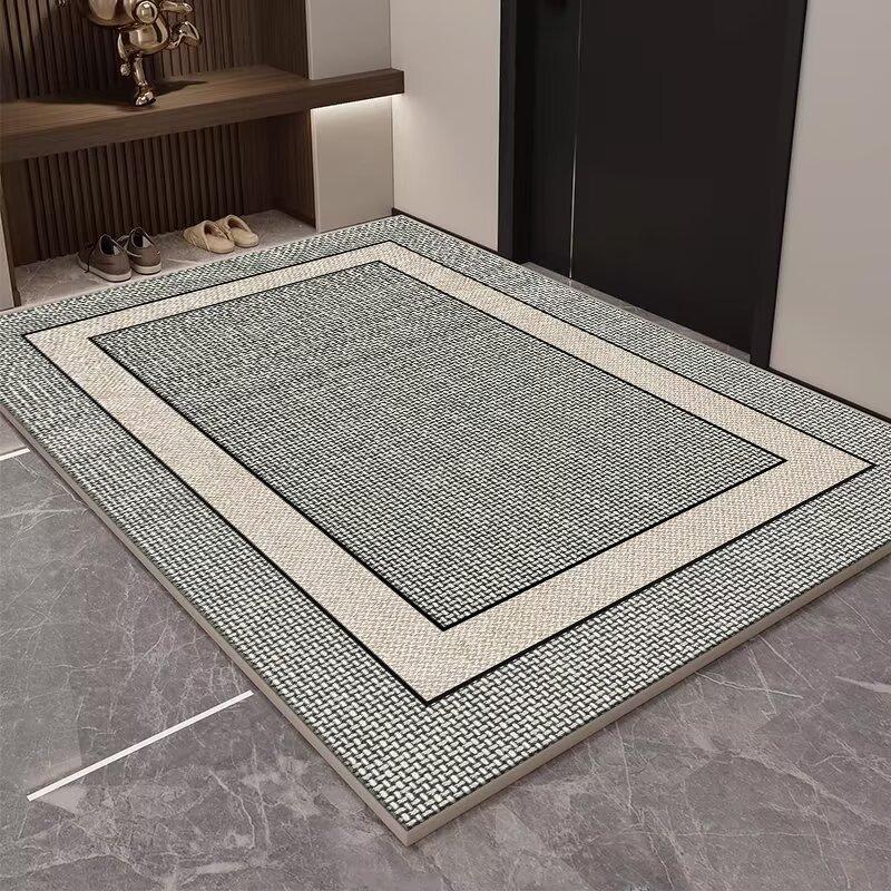 Simple Entry Door Ring Fleece Floor Mat, Non-Slip, Advanced Sense, Dirt-Resistant And Easy To Take Care Of, Can Be Cut, Entrance Foot Pad, Door Carpet