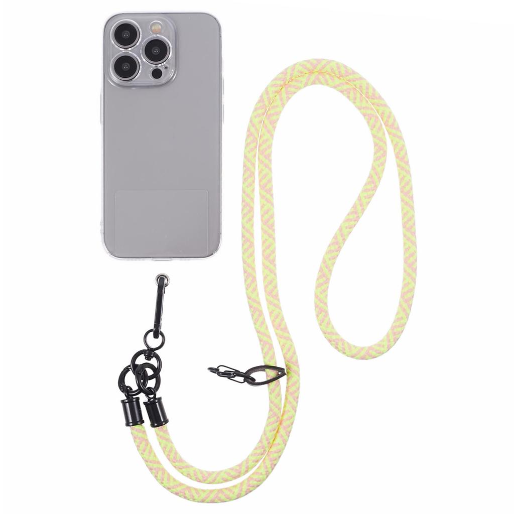 Crossbody Phone Lanyard 8mm Thickness Adjustable Phone Neck Strap with Tether Tab