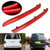 2x Bakre Støtfangerreflektor LED Baklys Stopplys Bremselys For VW Transporter T5 2012-2016 2013 2014 2015