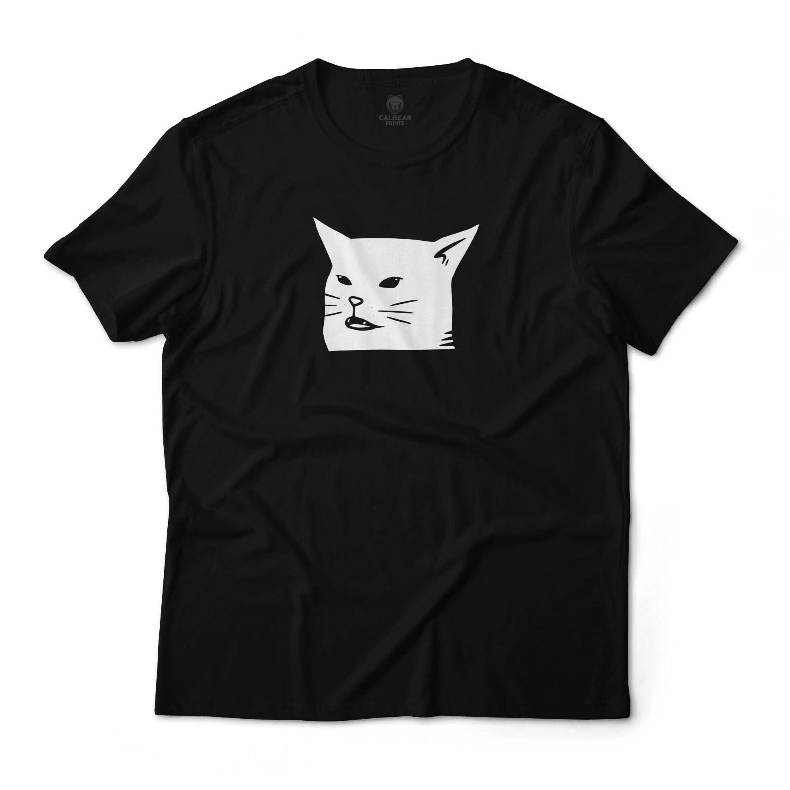 

Iconic Woman Yelling at Cat Meme Graphic T-T-Shirt Unisex 100% Cotton Tee S