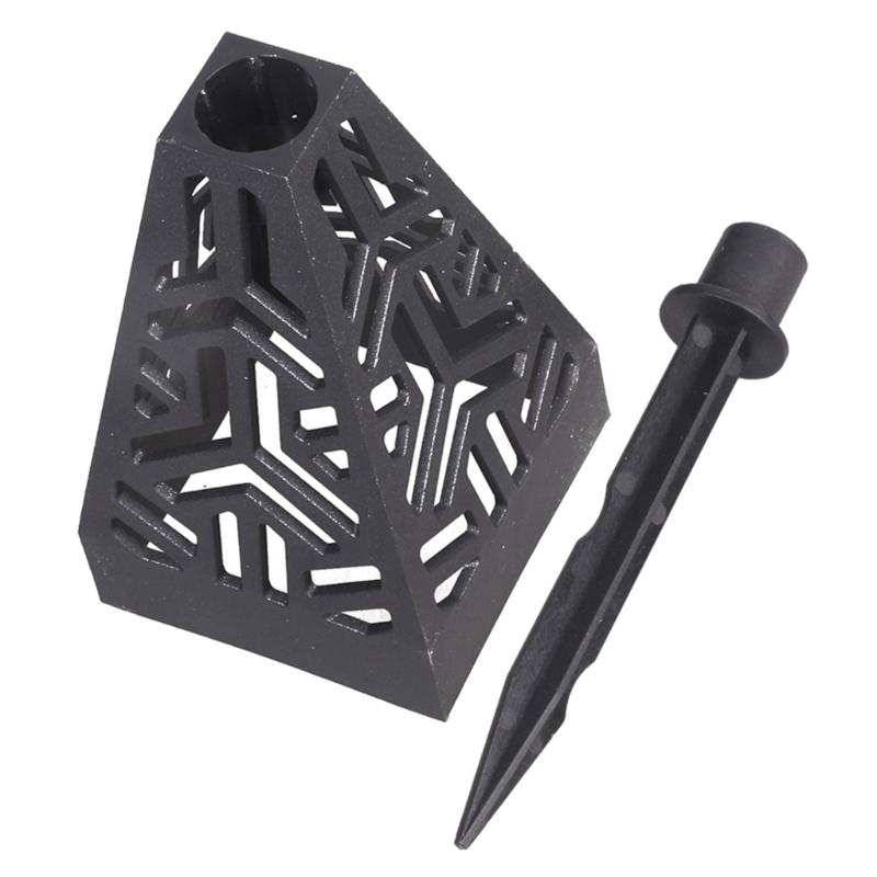 Cemetery Vase Decorative Plastic Cone Shaped for Lawn and Graveyard with Drainage Hole Grave Decoration