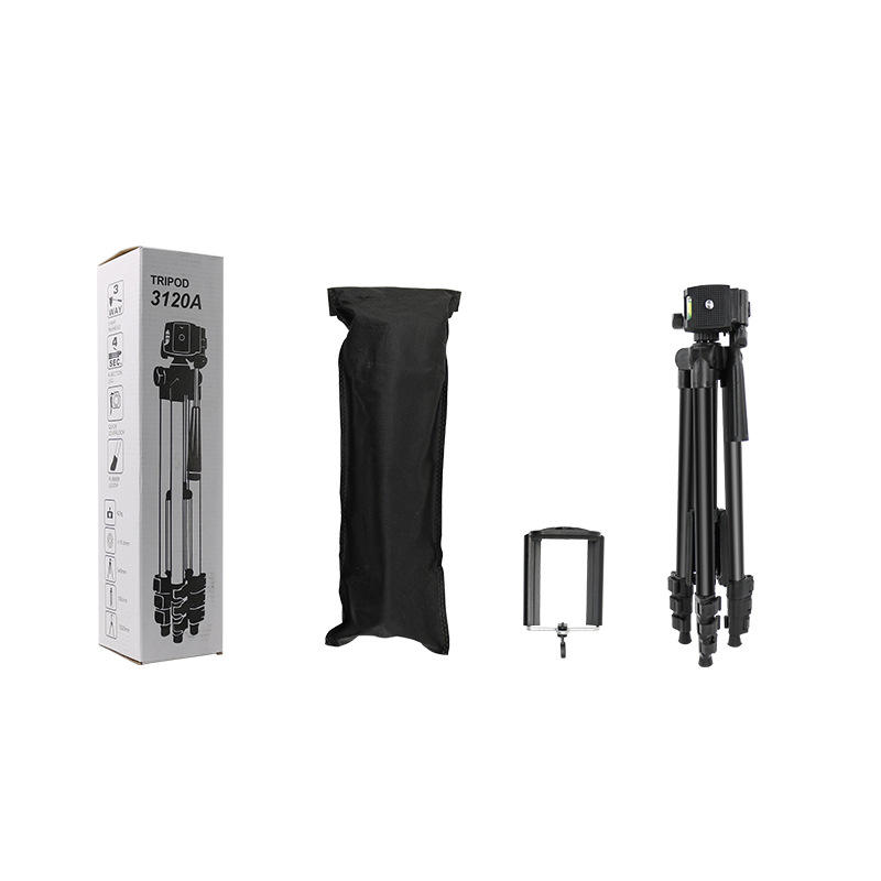 Topworld Mini Lightweight Retractable Aluminum Alloy Tripod Phone Clip Camera Stand Waterproof Shockproof Portable Travel 3kg