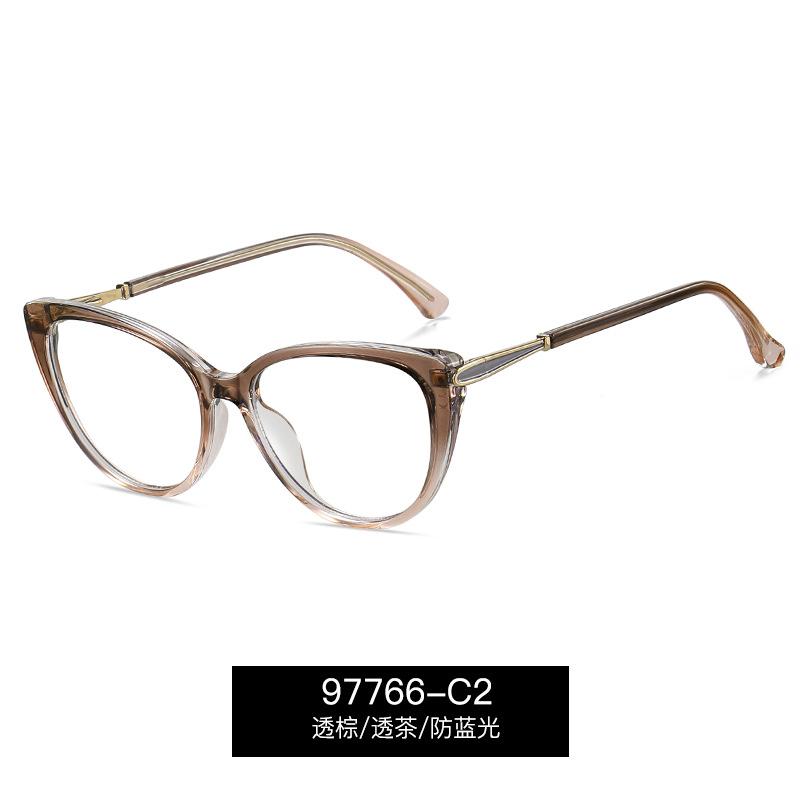 Fashion Cat Eye Myopia Glasses For Women Outdoor UV Protection Prescription Glasses Spring hinge Near Sight Eyeglasses