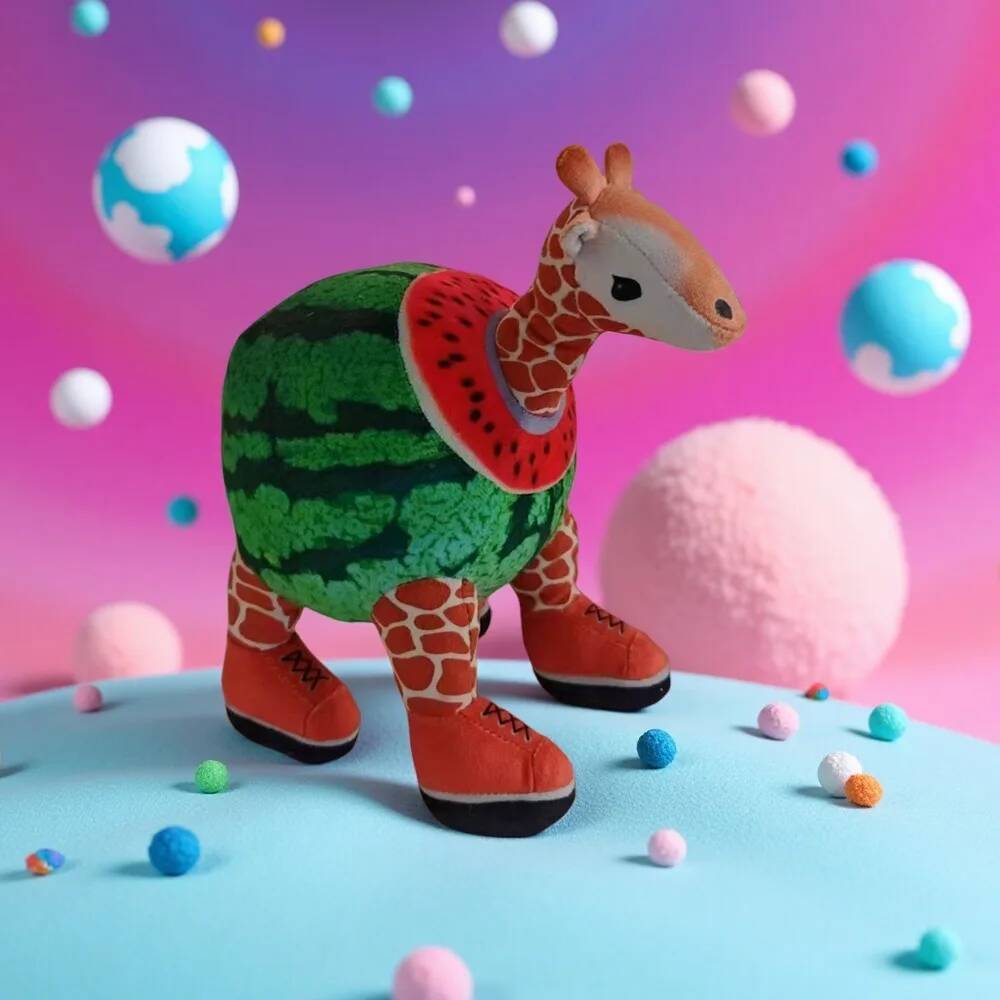 Furt Un Pluș Brainrot Chicleteră Bicicletă Furt O Jucărie Brainrot Chicleteieră Biciclist Elefant Căpșună Brainrot Pluș Italian