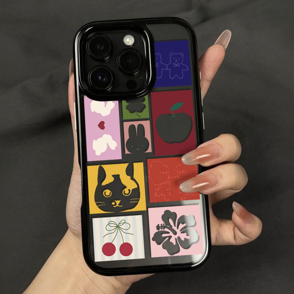 Acrylic Phone Case For iPhone 11 13 16 ProMax Case iPhone 13 14 15 ProMax 12 13 ProMax Case Samsung A55 A05S A54 A06 S22 A15 S23 A12 A22 A52S Cartoon