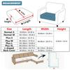 Splashproof Jacquard Sofa Cushion Cover For Living Room Anti-Slip Anti-Dust Thickening Elastic Sofa Cover Furniture Protector