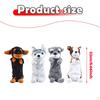 4 Pieces Dog Doll Pencil Cases Cosmetic Bags Cute Purses Animal Pouches for Children Boys and