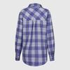 Women Loose Top Plaid Color Block Long Sleeve Casual Ladies  Blouse Coat Shirt Jacket