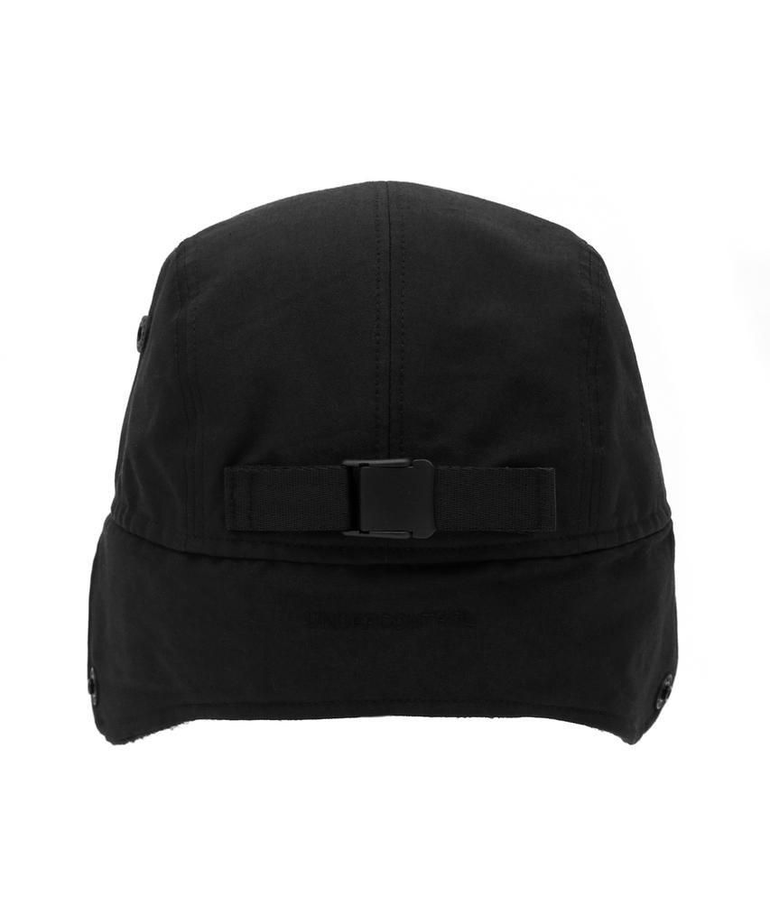 Eondeokeonteulol Winter Thermal Earflap Camp Cap Trapper Hat Earflap Unisex Flat Brim Hat Camp / Original Script / Ear Flap / F Black
