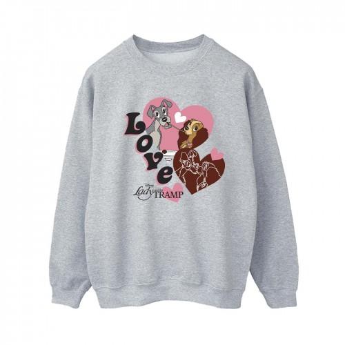 Lady And The Tramp Womens/Ladies Spaghetti Love Sweatshirt
