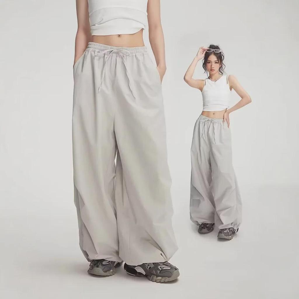 2025 Jaro/Léto Parachute Cargo Tepláky: Ležérní široké nohavice, elastický pas