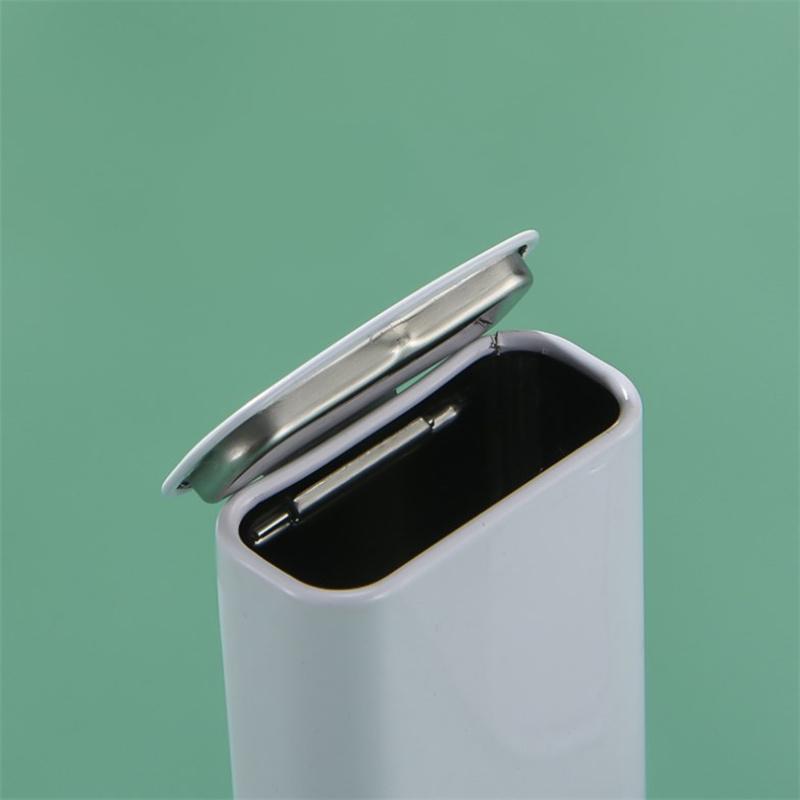 White Mini Portable Chewing Gum Organizer Box Flip Cover With Lid Small Capsule Medicine Storage Tin Box Candy Packaging Box