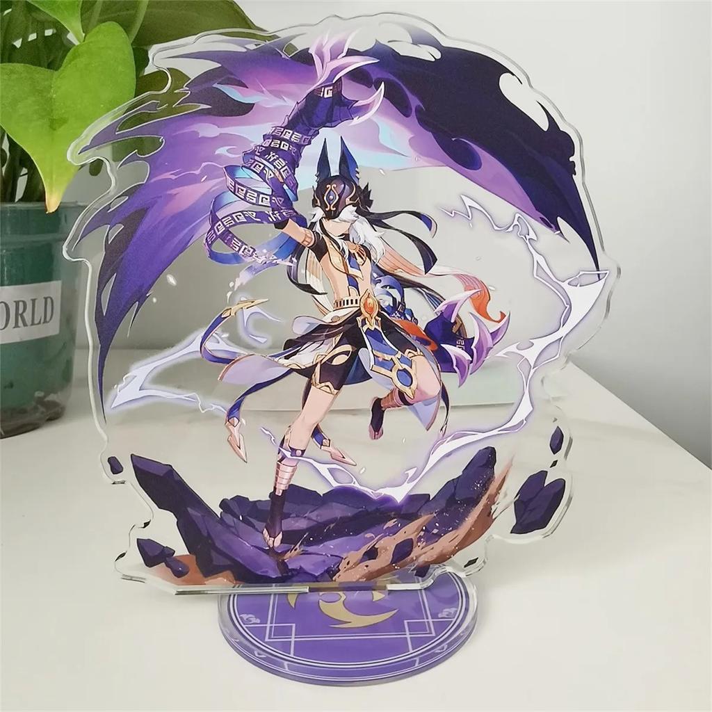 Anime Wanderer Faruzan Cyno Nahida Acrylic Stand Keychain Vertical Creative Desktop Ornament Game Accessories