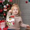 Cute Treat Bags Christmas Cartoon Treat Bags Holiday Goodie Bag Portable Tote Bag With Handle For Family Gatherings