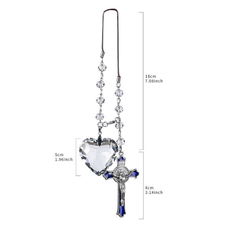 Car Pendant Jesus Crucifix Ornaments Charms- Rearview Mirror Decoration