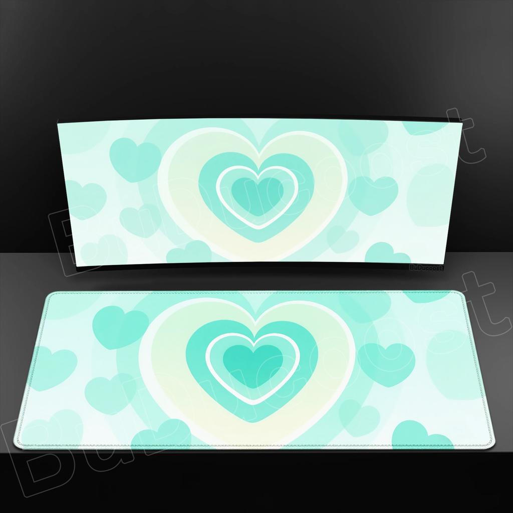 HD Printing Coffee Love Mouse Pad Gamer Keyboard Pad Rubber Gaming Expansion Mousepad Non-Slip Desk Mat Cute Pattern Girl Carpet