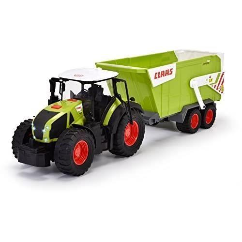 Jouet Enfant - DICKIE - Tracteur CLAAS - 65 Cm - Remorque - Son Et Lumière
