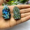 1pc Healing Crystal Labradorite Buddha Carving - High-Quality Natural Gemstone Home Decor Amulet