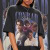 Vintage Conrad Fisher Tištěné Tričko90. léta Y2k Dámské Unisex Krátký Rukáv Retro Street Ležérní Móda Vysoce Kvalitní Vrchní Oblečení