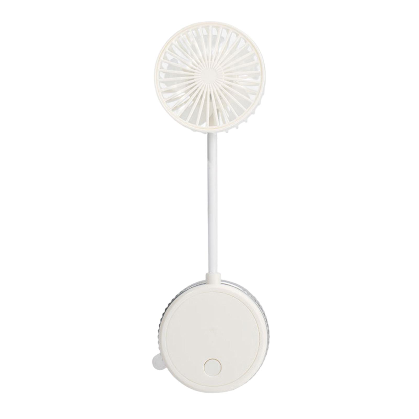 

Battery Operated Personal-fan With Suction Cup USB Rechargeable Compact Office Desktop Workspacesc белый
