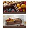 Stackable Candy Plate Wooden Fruit Tray Smooth Edge Tea Serving Plate  Candy Serving
