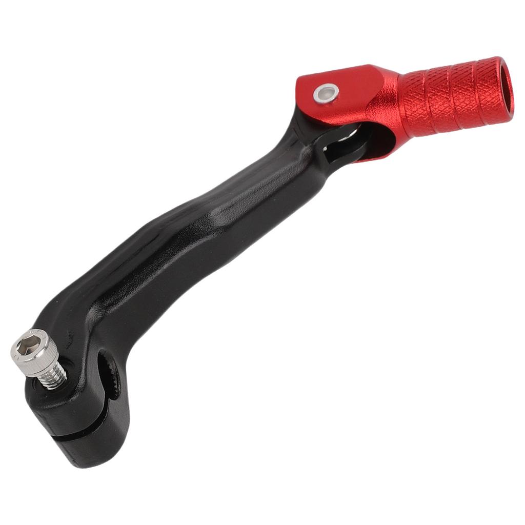 Motorcycle Gear Shifter Lever High Strength Metal Anti Collision Gear Shift Lever Pedal for Most Dirt Bikes Red