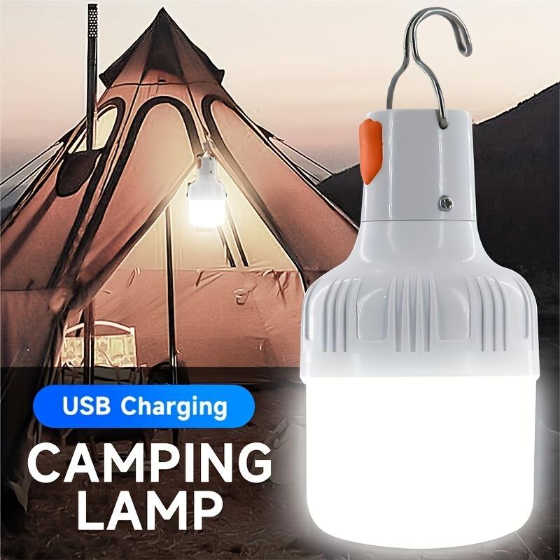 4PCS rechargeable camping light, USB rechargeable portable light, portable LED light, hanging tent light, high brightness lighting, with hook