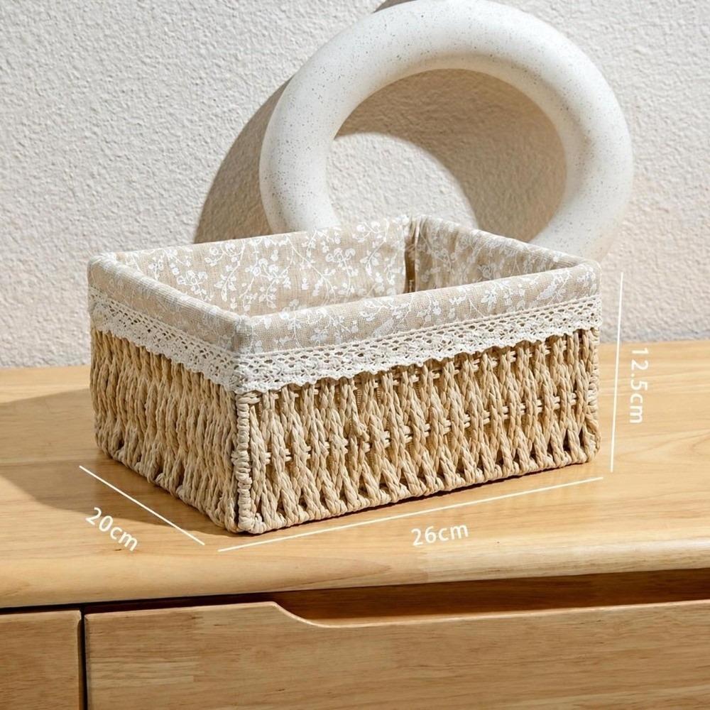 Toy Storage Storage Baskets Imitation Rattan Storage Box New Hand-woven Baskets Home Decor