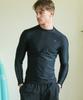 Jeteseu Men'S Slim Fit Long Sleeve Rash Guard Bk Sleeve Logo M_3A475