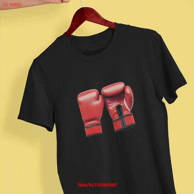 Boxhandschuhe T-Shirt Kampf Sandsack Trainingsshirt Für Boxer Vintage Stilvoll Unisex Designer Kleidung Dehnbar