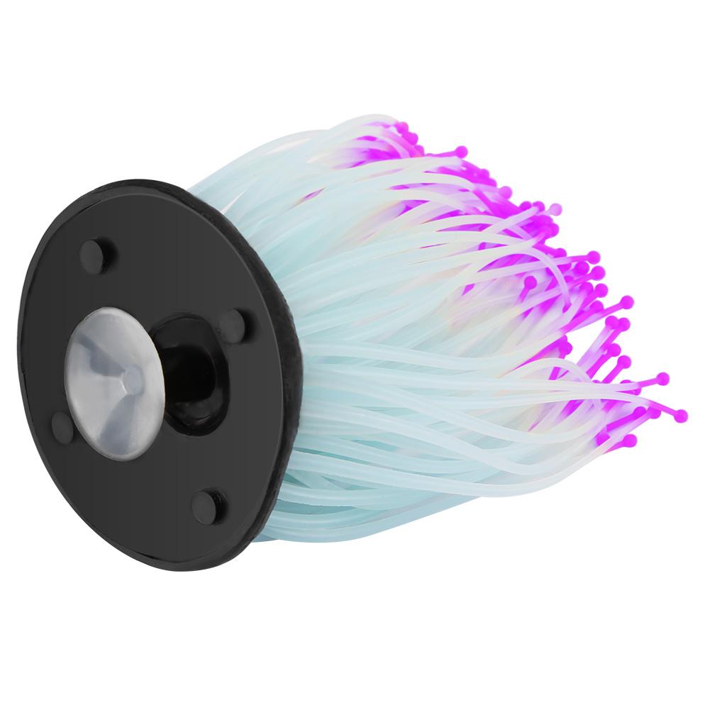 Lebensechte künstliche Korallenpflanzen-Dekoration für Aquarium Unterwasser-Fischtank Nachtlicht Lila