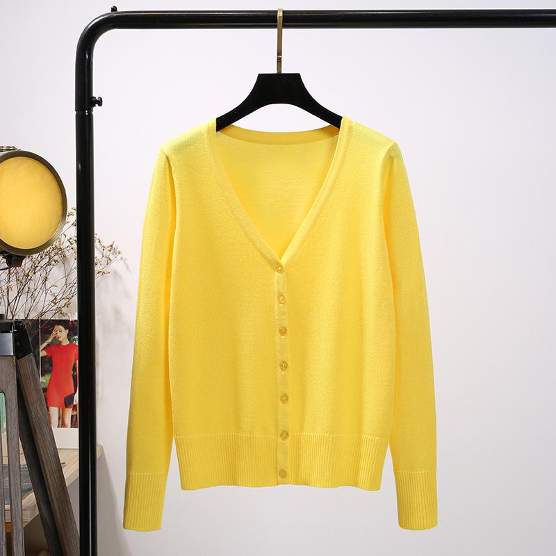 Damen Strickjacke - Leicht, Langarm, Kurzer Stil für Frühling und Herbst