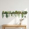 Hanging Basket Green Leaves Wall Stickers PVC Wallpaper Fresh Wall Decals  Bedroom