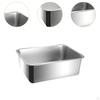 Cat Litter Box Toilet Stainless Steel Open Pan for Small Cats