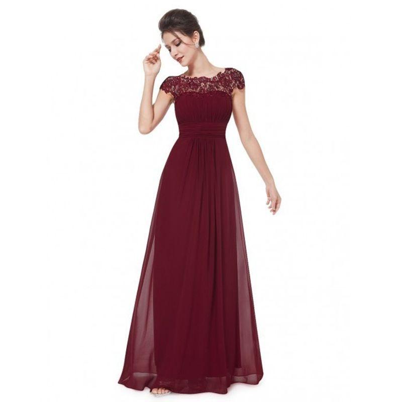 Elegante Abito Lungo in Pizzo da Donna per Balli e Feste Serale con Design Slim Fit