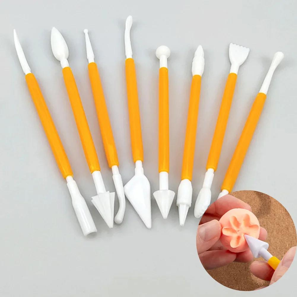 8 Pcs Carving Pen/Shaping Knife Embossing Tool Clay Polymer Clay Plasticine Carving Tool Sculpture Embossing Device Plastic Set