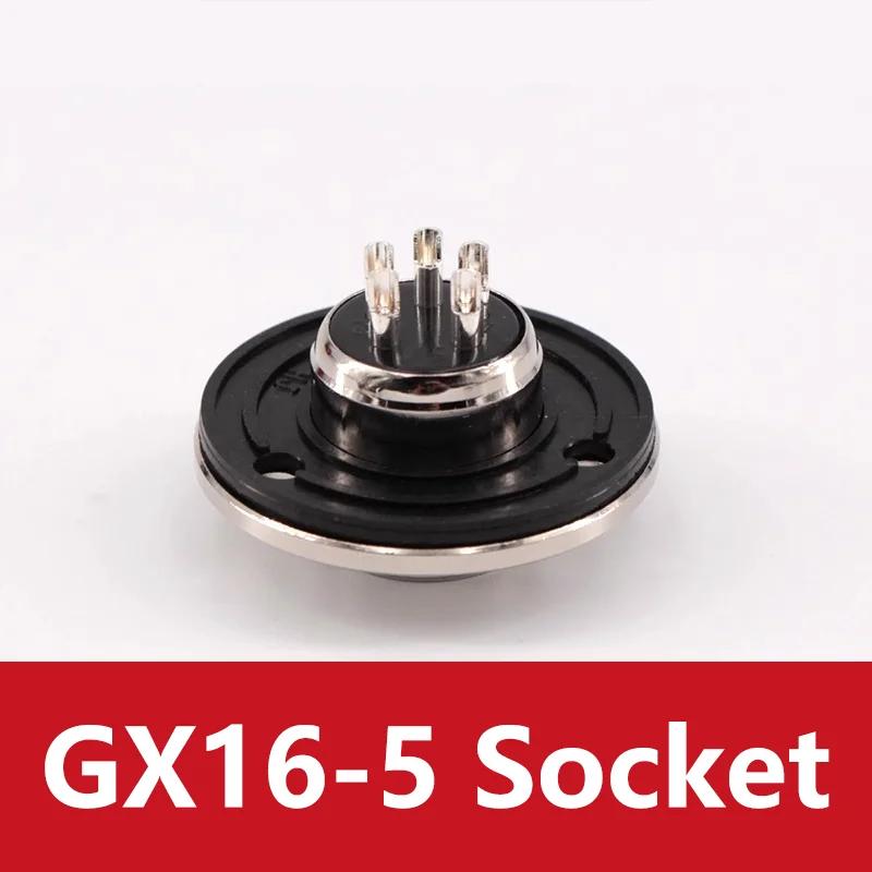 5/20/100PCS GX16 2 3 4 5 6 7 8 9 10pin Flange Mounting Fixing 3-Hole Aviation Connector Plug&Socket Circular Connectors