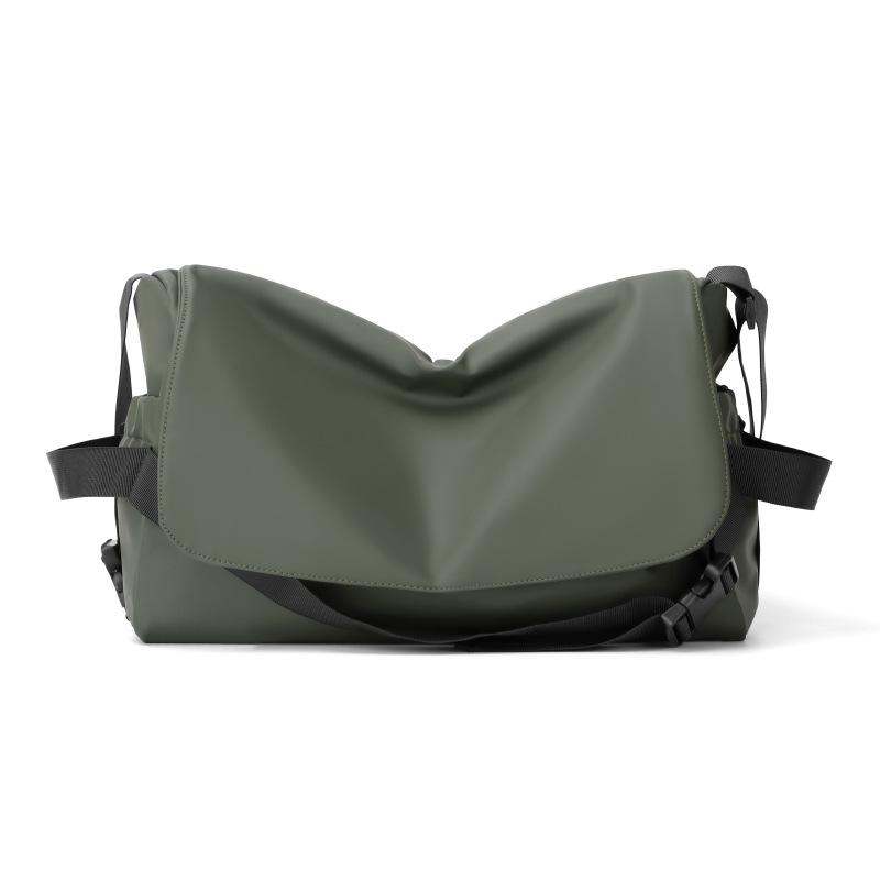 

Мужская сумка через плечо, водонепроницаемая сумка через плечо, однотонная сумка-мессенджер армия зеленый