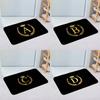 Black Golden Crown Letter Floor Mats Home Laundry Rug Carpet For Living Room Decor Lounge Area Anti-slip Entrance Doormat