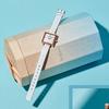 Casio Sheen Japanese Minimalist Business Style Leather Strap Quartz Watch Women watches White SHE-C151PGL-7AUPFP-PERSON