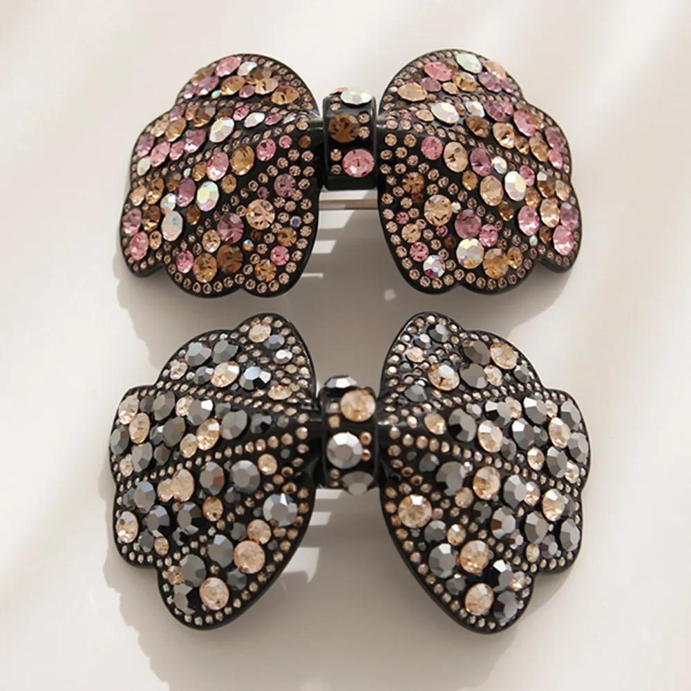 bydaisy Ribbon Automatic Hair Pin Ba0436 black