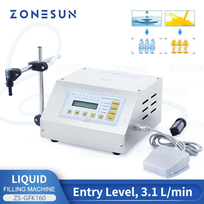 ZONESUN Macchina Riempitrice Digitale per Bottiglie GFK-160 per Profumi, Succhi, Vino, Gin