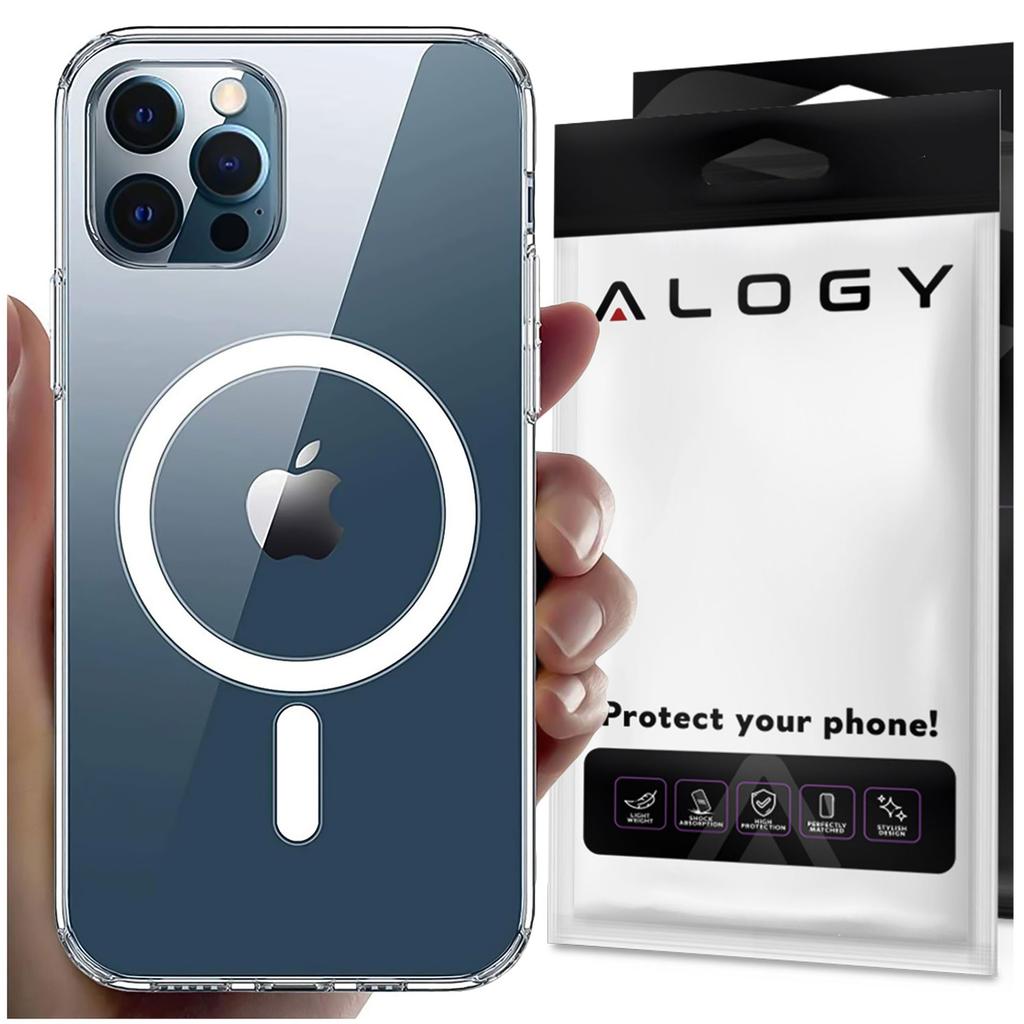 Etui Do Iphone 15 Pro Magsafe Obudowa Hybrid Case Cover Shock Clear Alogy Przezroczyste