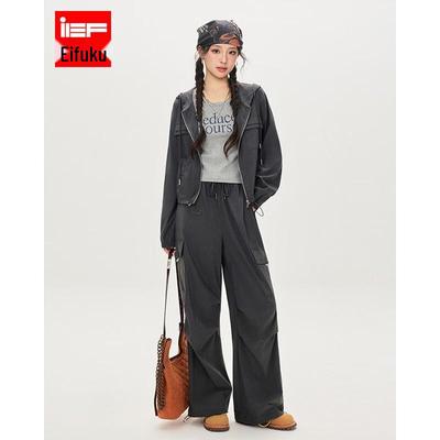 IEF Women's Workwear Wide-Leg Pants, Vest, and Jacket Set