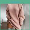Vestido de Punto para Mujer con Cuello Alto y Hombro Caído en Mezcla de Algodón para Uso Casual Otoño Invierno
