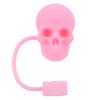Silicone Skull Shape Straw Caps Dust-Proof Halloween Skull Straw Toppers Funny Tumbler Straw Plugs for Stanley 30&40 Oz Tumbler