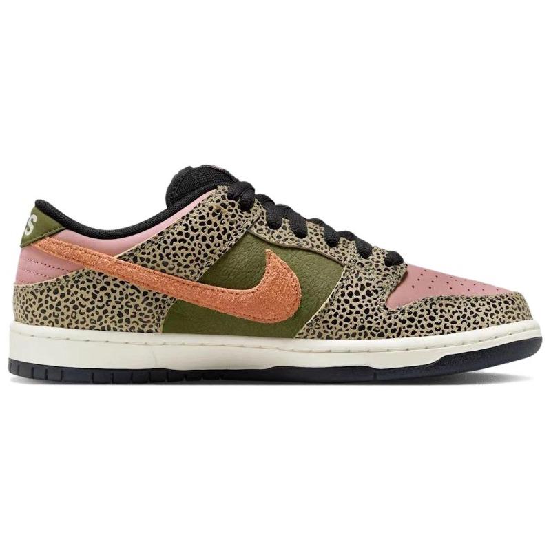 Nike X Arts-Rec Dunk SB Low Pro QS Scarpe da Skate Unisex Basse Marrone Verde IH3211-200