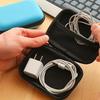 Hard Eva Shockproof Earphone Storage Case Inner Mesh Pocket For Earbuds Cables Coins Travel Commute