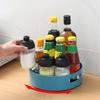 360 Storage Non-slip Tray Degree Rotating Plastic Multifunctional Cosmetic Snack Fruit Seasoning Box for Kitchen