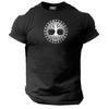 Yggdrasil T Shirt Gym Clothing Bodybuilding Workout MMA Vikings Tree of Life Top
